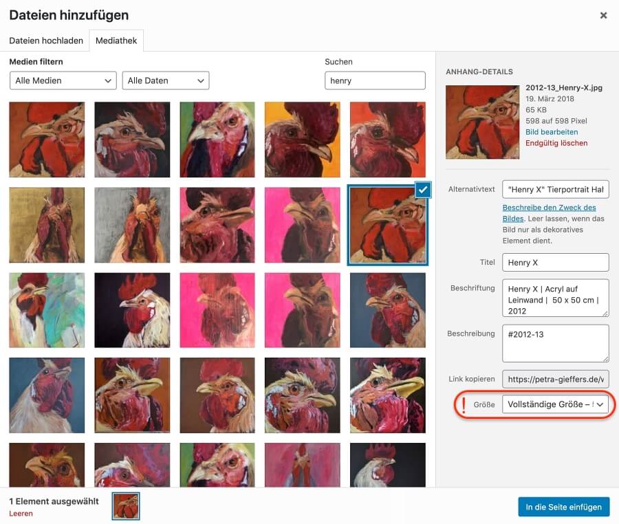mediathek_anhang_details_groesse Bildschirmfoto Anhang Details Größe Auswahlliste hervorgehoben