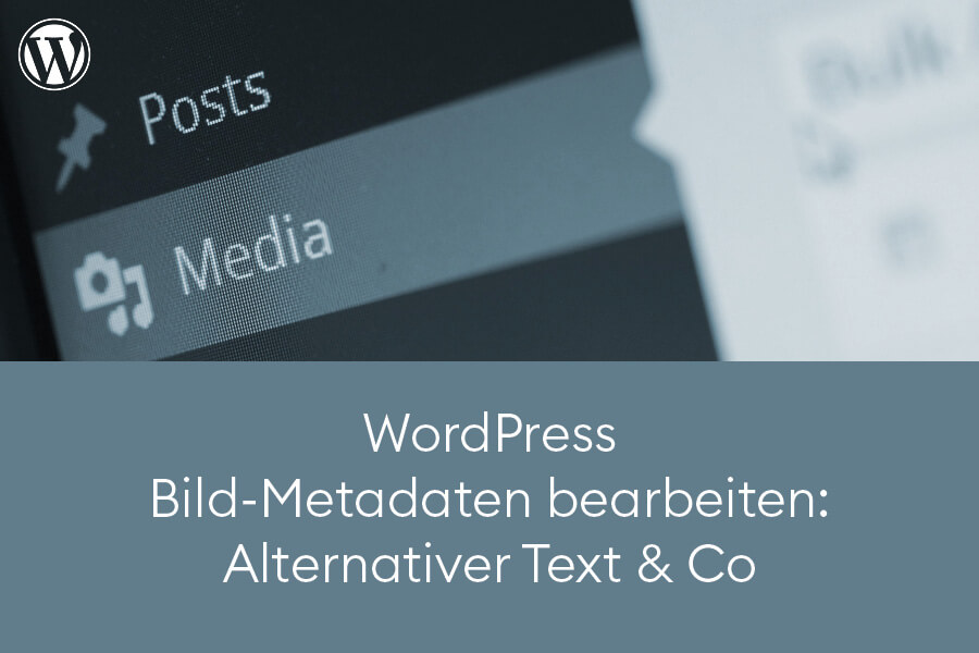 WordPress Bild-Metadaten bearbeiten: Alternativer Text und Co